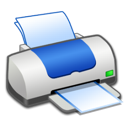 blue, printer icon