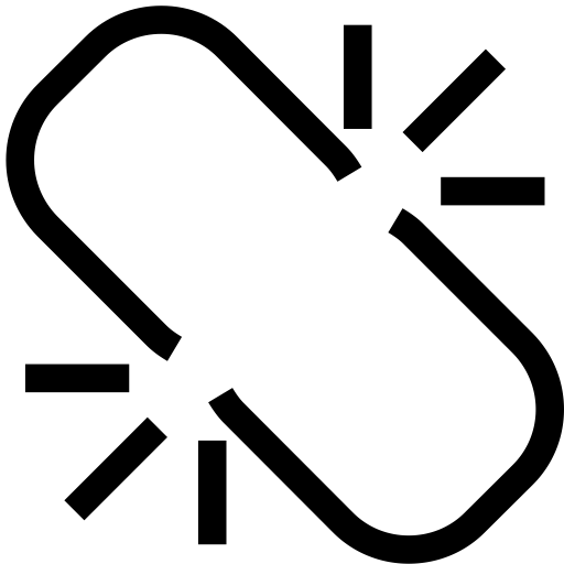 Chain Broken svg vector icon