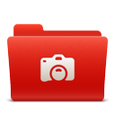 folder, new, photo, red, soda icon