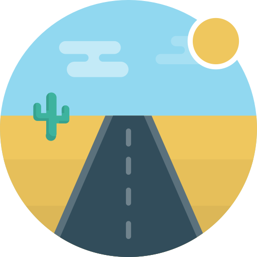 Road svg vector icon