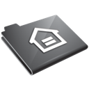 folder, grey, home, house icon