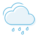 cloudy, havyrain svg vector icon