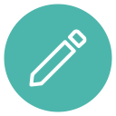 circle, edit, pen, pencile, style svg vector icon