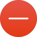 delete, minus, remove svg vector icon