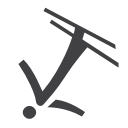 aerials, style, olympic, skiing svg vector icon