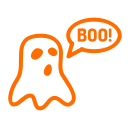 boo, ghost, halloween, phantom, scary svg vector icon