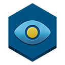 a, eye, in, sky icon