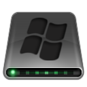 dark, disk, drive, system icon