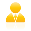 user, yellow icon