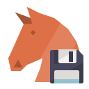 trojan,diskette icon
