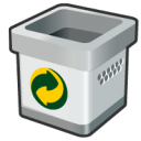 recycle,bin,empty,blank icon
