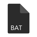 bat, extension, file, format svg vector icon