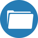 album, binder, circle, folder, portfolio, record svg vector icon