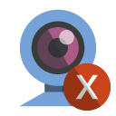 webcam,cross icon