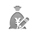 money,bag,yen,pencil icon