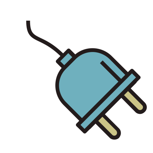 Plug svg vector icon