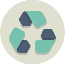recycle, recycling svg vector icon