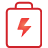 basic, battery, red icon
