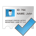 check, ok, profile icon
