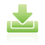 green, inbox icon
