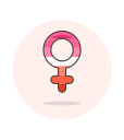 female, lesbian, sign svg vector icon