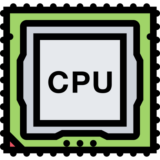 Cpu svg vector icon