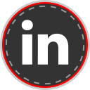 in, linked, media, online, social svg vector icon