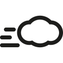 cloud, wind svg vector icon