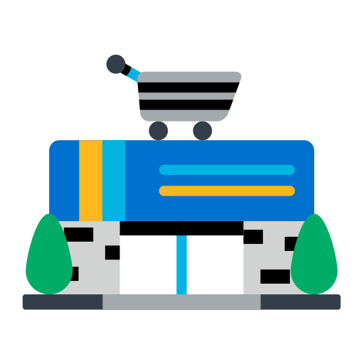 Supermarket svg vector icon