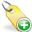 add, tag, yellow icon