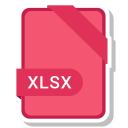 document, extension, file, xlsx svg vector icon