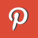 drawing, network, picture, pinterest, red, social media svg vector icon