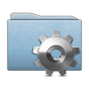 folder,blue,gear icon