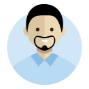 avatar, business, face, people svg vector icon
