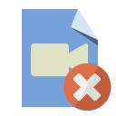 file,type,video,close icon