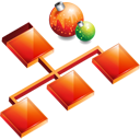 christmas, organigrama, sitemap, structure icon