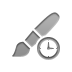 brush,clock icon