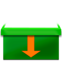 stacks,download,descending,fall,decrease,down,descend icon