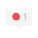 comment, message, notification, one message svg vector icon