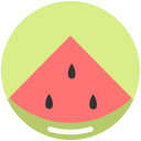 food, nutrition, summer, watermelon svg vector icon