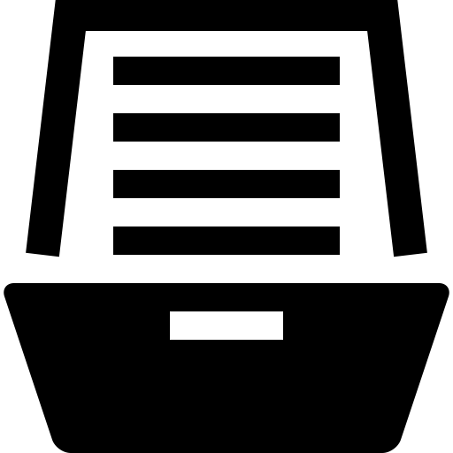 Drawer svg vector icon