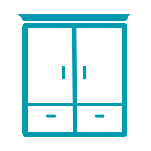 European Wardrobe svg vector icon