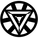 avangers, iron man, marvel, triangle svg vector icon