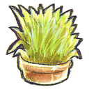 flowerpot, grass icon