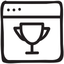 award, creative, design, graphic, marketing, web, winner svg vector icon
