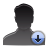 download, user icon