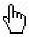 cursor, finger, pointer icon