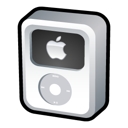 ipod, video, white icon