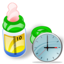 feeding,bottle,clock,alarm,time,history,alarm clock icon