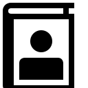 adressbook svg vector icon